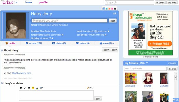 orkut new look review