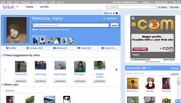 orkut new look review