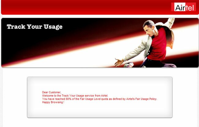 airtel fair usage policy warning